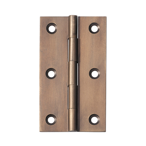 Tradco Fixed Pin Hinge 89x50mm Antique Brass TD2370