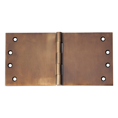 Tradco Broad Butt Hinge 200mm x 100mm Antique Brass 2393
