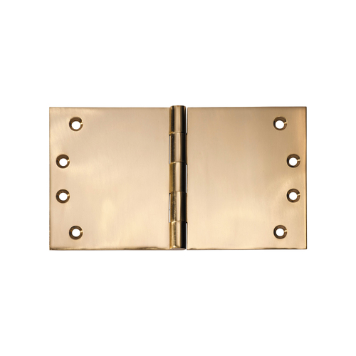 Restocking Soon: ETA End March - Tradco Broad Butt Hinge 175mm x 100mm Polished Brass 2492