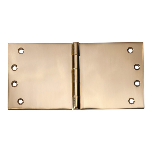 Restocking Soon: ETA End March - Tradco Broad Butt Hinge 200mm x 100mm Polished Brass 2493