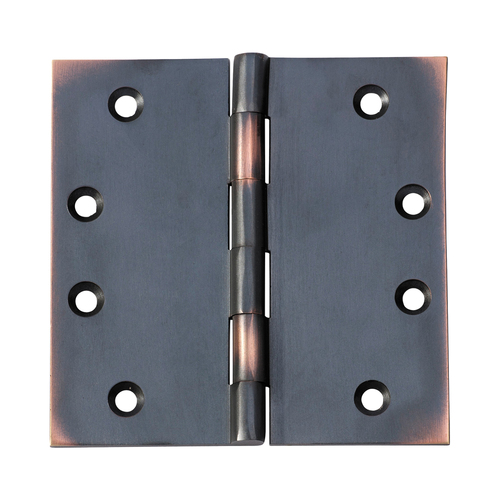 Tradco Fixed Pin Hinge 100x100mm Antique Copper TD2574