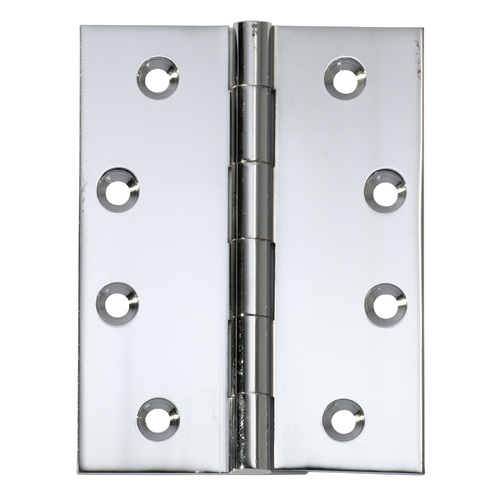 Tradco Fixed Pin Hinge Chrome Plated 100mm x 75mm TD2673