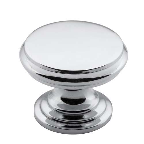Tradco Flat Cupboard Knob 32mm Chrome Plated TD3048
