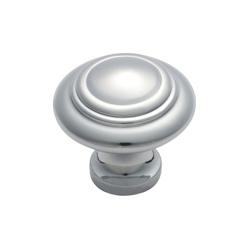 Tradco Cupboard Knob Domed Polished Chrome 32mm TD3054