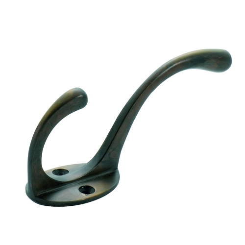 Restocking Soon: ETA Early March - Tradco Hat and Coat Hook Antique Brass H110-P50mm TD3960