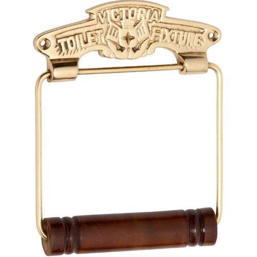Tradco Victoria Toilet Roll Holder Polished Brass TD4883