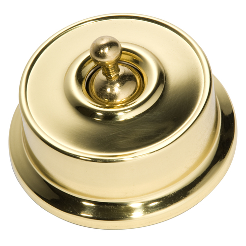 Tradco Federation Switch Polished Brass TD5470