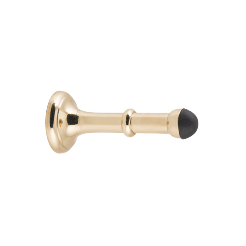 Tradco Door Stop Concealed Fix 100mm Polished Brass TD9833