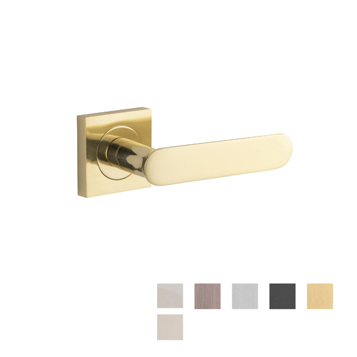 Iver Bronte Door Lever Handle on Square Rose Passage