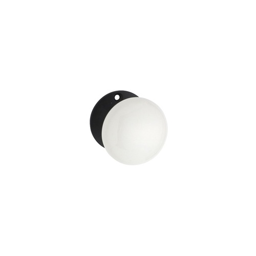 Tradco Porcelain Door Knob on Round Rose