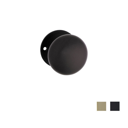 Porcelain Door Knob on Rose Tradco 9244 Available in Multiple Finishes 