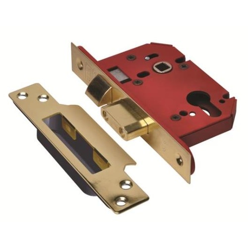 Union Strongbolt Euro Mortice Lock JL22EUS-SS-3.0 57mm Back Set Stainless Steel