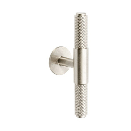 Zanda Zurich Knurled Cabinet T-Bar Handle Brushed Nickel 10697.BN
