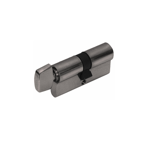 Zanda Euro Single Cylinder 5 Pin (Key/Turn) Keyed to Differ 70mm Graphite Nickel 1148.GN