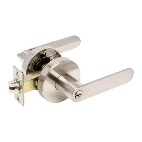 Zanda Sceptre Door Handle Entrance Set Brushed Nickel 11503.BN