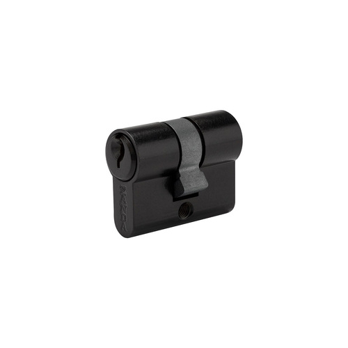 Zanda Euro Double Cylinder 3 Pin (Key/Key) Keyed to Differ 40mm Matt Black 1178.BLK