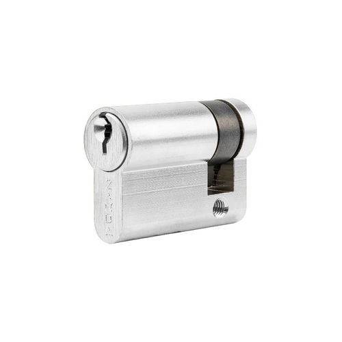 Zanda Euro Half Cylinder Key 35mm Satin Chrome 1199.SC