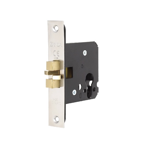 Zanda Sliding Door Euro Mortice Lock Claw Style Stainless Steel 57x76mm 1290SS