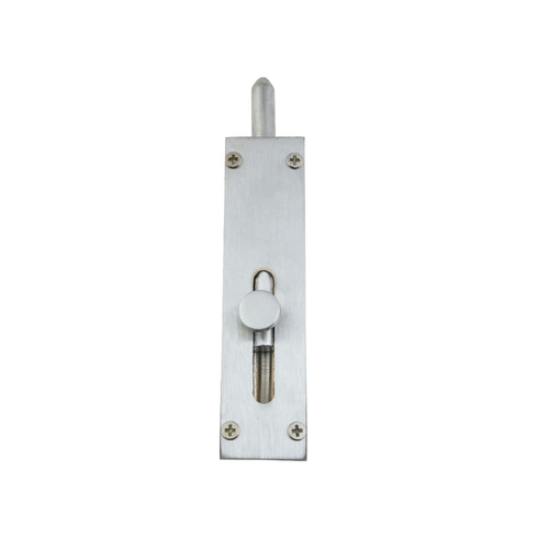 Zanda Straight Reverse Barrel Bolt 150x31x40mm Brushed Nickel 5225.BN