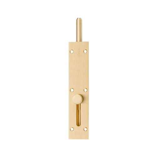 Zanda Straight Reverse Barrel Bolt 150x31x40mm Satin Brass 5225.SB
