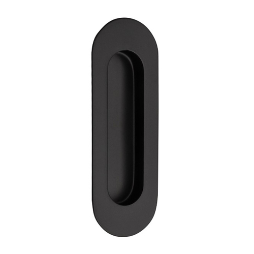 Zanda Oval Flush Pull Concealed Fix 120mm Matt Black 5241.BLK