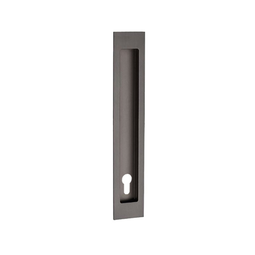 Zanda Verve Flush Pull with Euro Keyhole 200x37mm Graphite Nickel 5304.E.GN