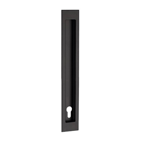 *WHILE SUPPLY LAST* Zanda Verve Flush Pull with Euro Keyhole 300x37mm Matt Black 5306.E.BLK