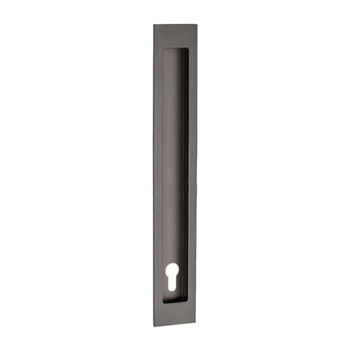 Zanda Verve Flush Pull with Euro Keyhole 300x37mm Graphite Nickel 5306.E.GN