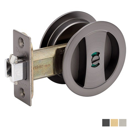 Zanda Round Cavity Slider Privacy Set - Available in Various Finishes