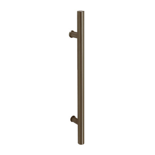 Zanda Round Door Pull Handle Back to Back 600mm Graphite Nickel 7026.BB.GN