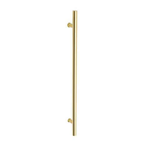 Zanda Round Door Pull Handle Back to Back 600mm Satin Brass 7026.BB.SB
