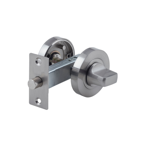 Zanda Round Separate Privacy Kit 60mm Backset Brushed Nickel 7032.BN