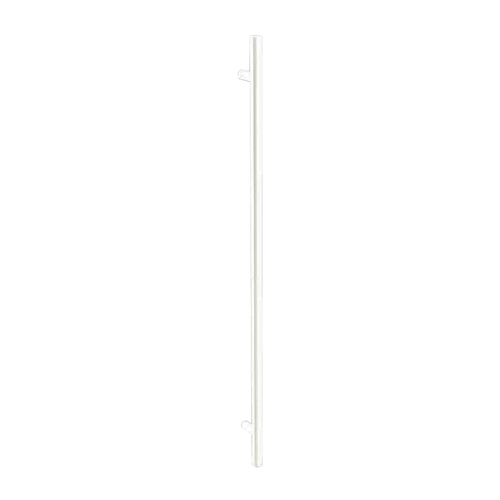 Zanda Round Door Pull Handle Back to Back 1200mm Matt White 7093.BB.WHT