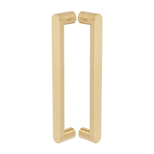 Zanda Duke Pull Handle 300mm CTC back to Back Satin Brass 7111.BB.SB
