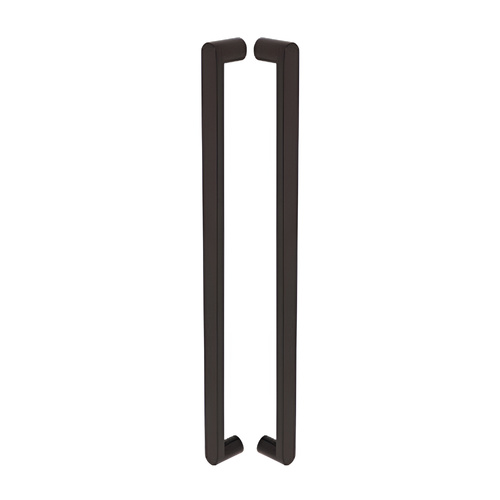 Zanda Duke Pull Handle 600mm CTC Back To Back Matt Black 7113.BB.BLK