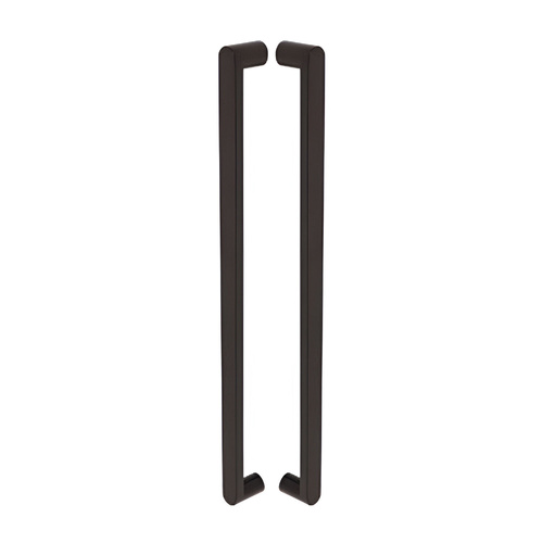 Zanda Duke Pull Handle 600mm CTC Face Fix Matt Black 7113.FF.BLK