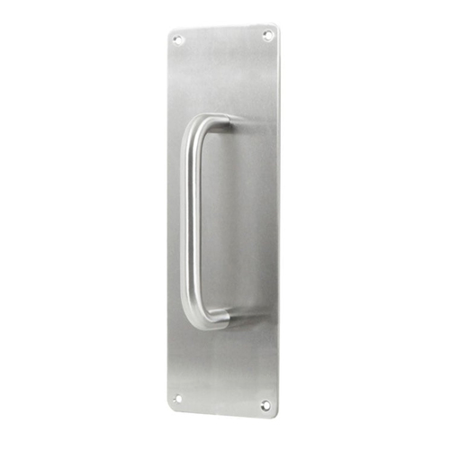 Zanda Door Pull Handle on Plate 300x65mm Stainless Steel 7165.SS