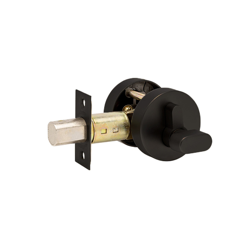 Zanda Jura Elite Round Slimline Single Cylinder Deadbolt Matt Black 9060.BLK