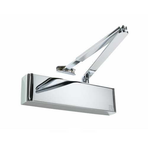 Zanda Door Closer Combined Unit Flat Bar Armset Polished Nickel TS.9205.SRFB.PNP