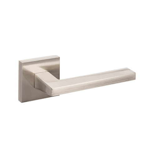 Zanda Matrix Door Lever Handle Set Brushed Nickel