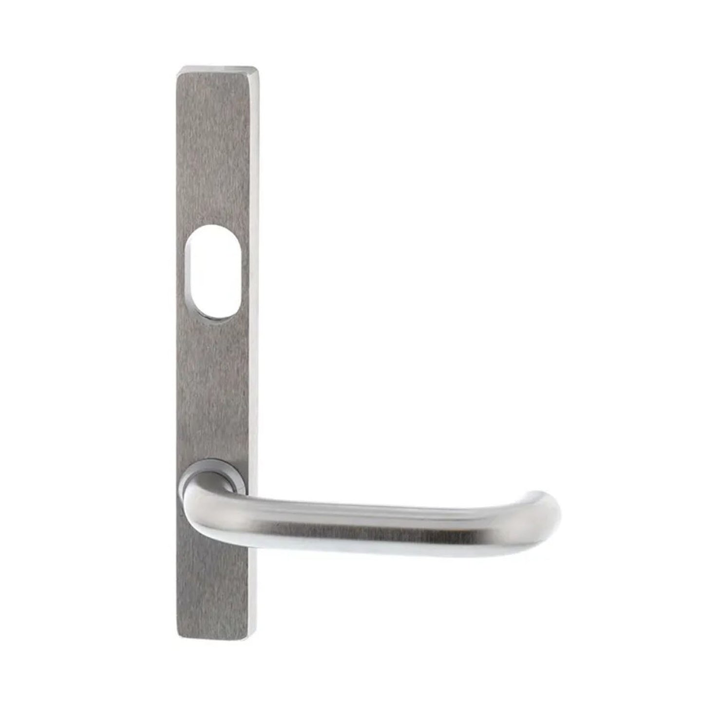 Lockwood 4601 Square End Plate With Cylinder Hole and 70 Lever Satin Chrome 4601/70SC