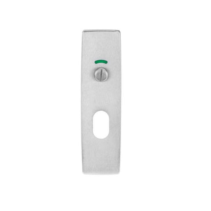 Lockwood 1819 Square End Plate With Privacy Indicator Emergency Turn Satin Chrome 1819SC