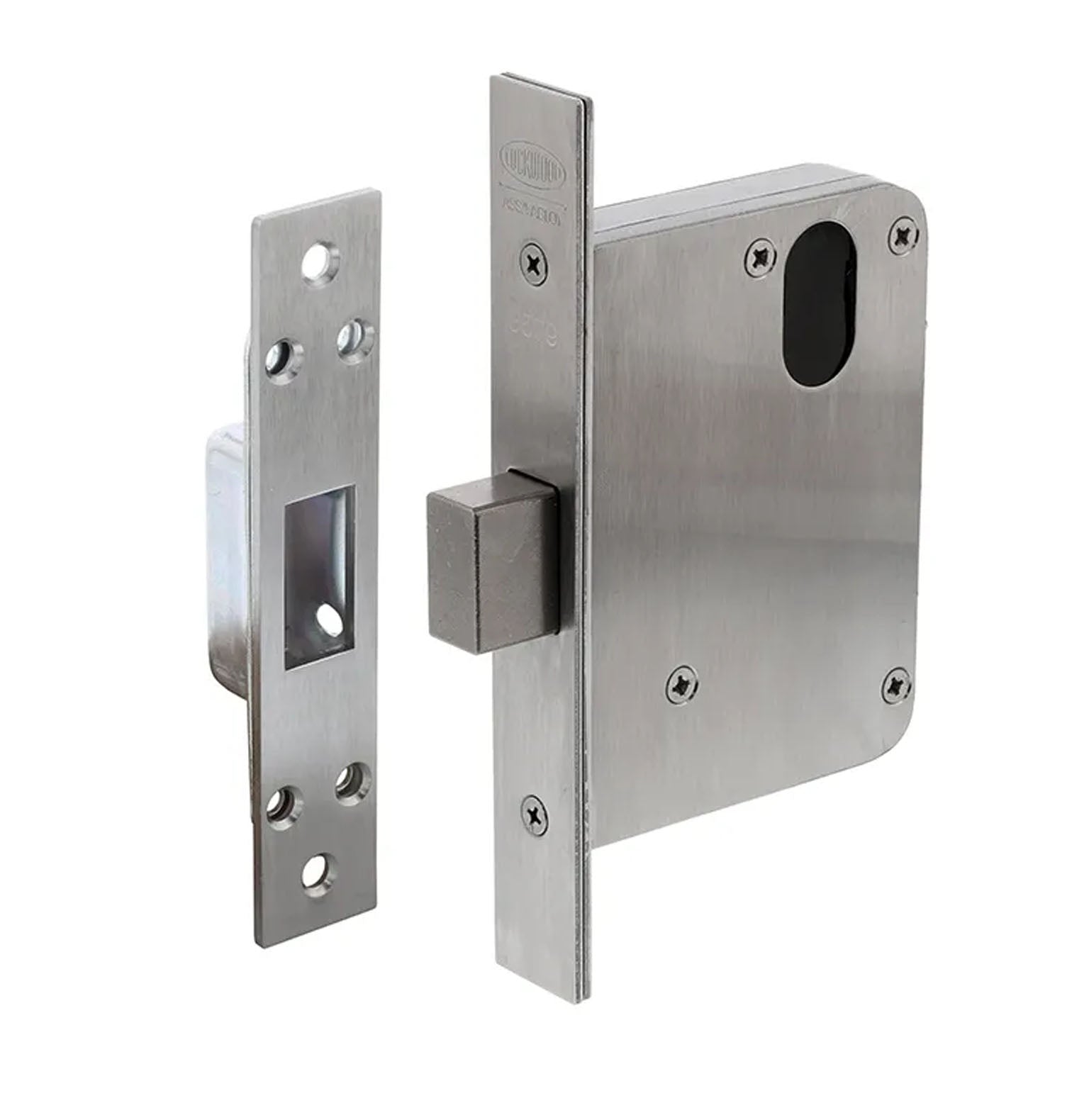 Lockwood Secure Area MDeadlock Satin Chrome 35791SC