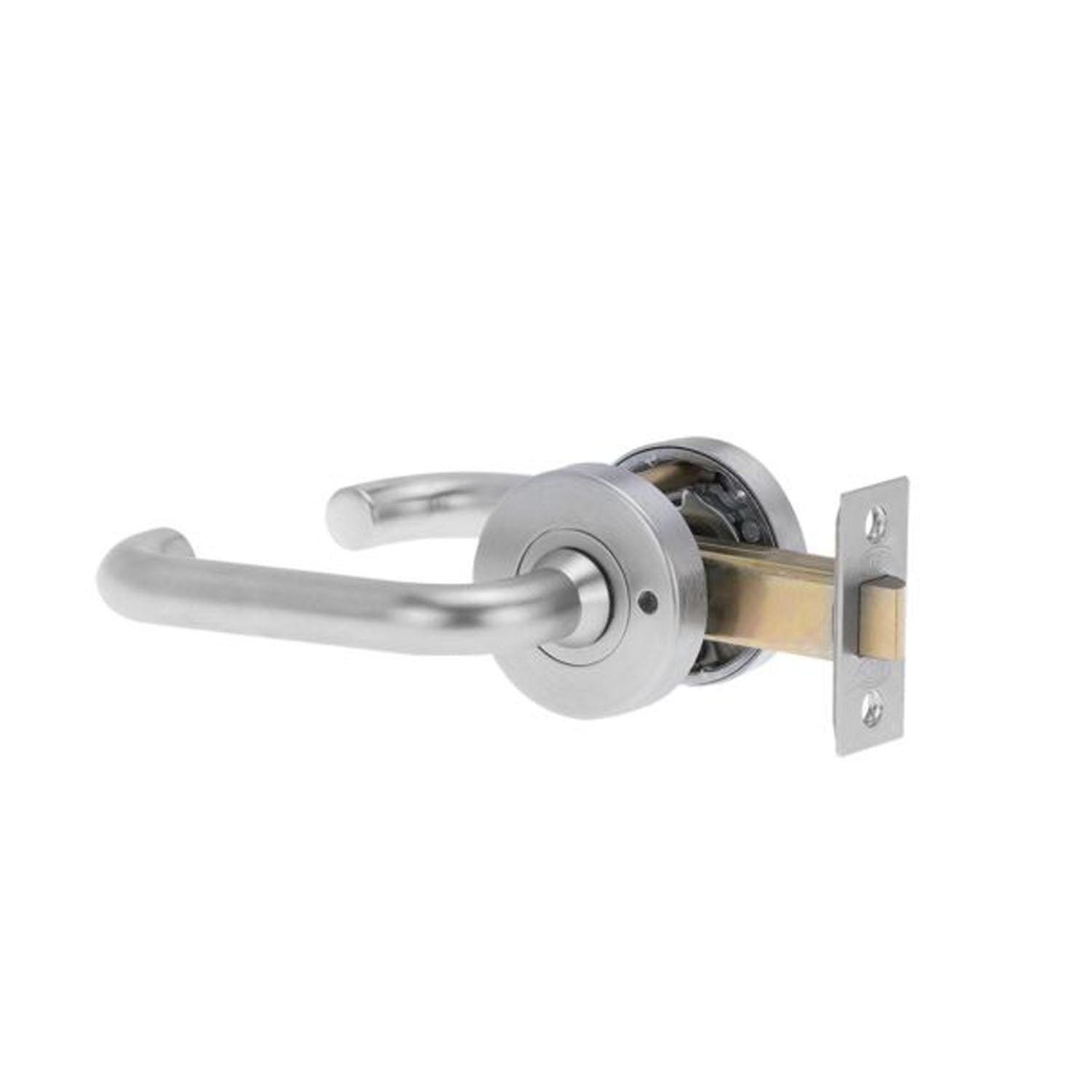 Lockwood Velocity Door Round Privacy Set & 37 Lever Satin Chrome VSR2/37SC