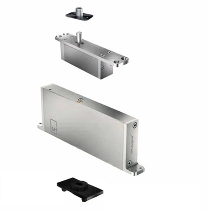 FritsJurgens Full Kit System M+B | 70mm Min Pivot Point Flush Squared Floor Plate EMB Black FJS/STM+70BFSBK