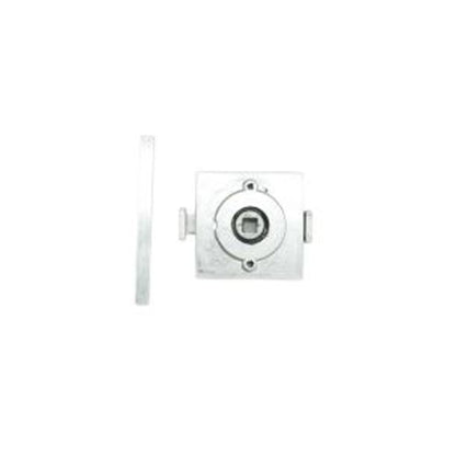 Lockwood Symphony Square Rose Privacy Adapter Satin Chrome 3690SC