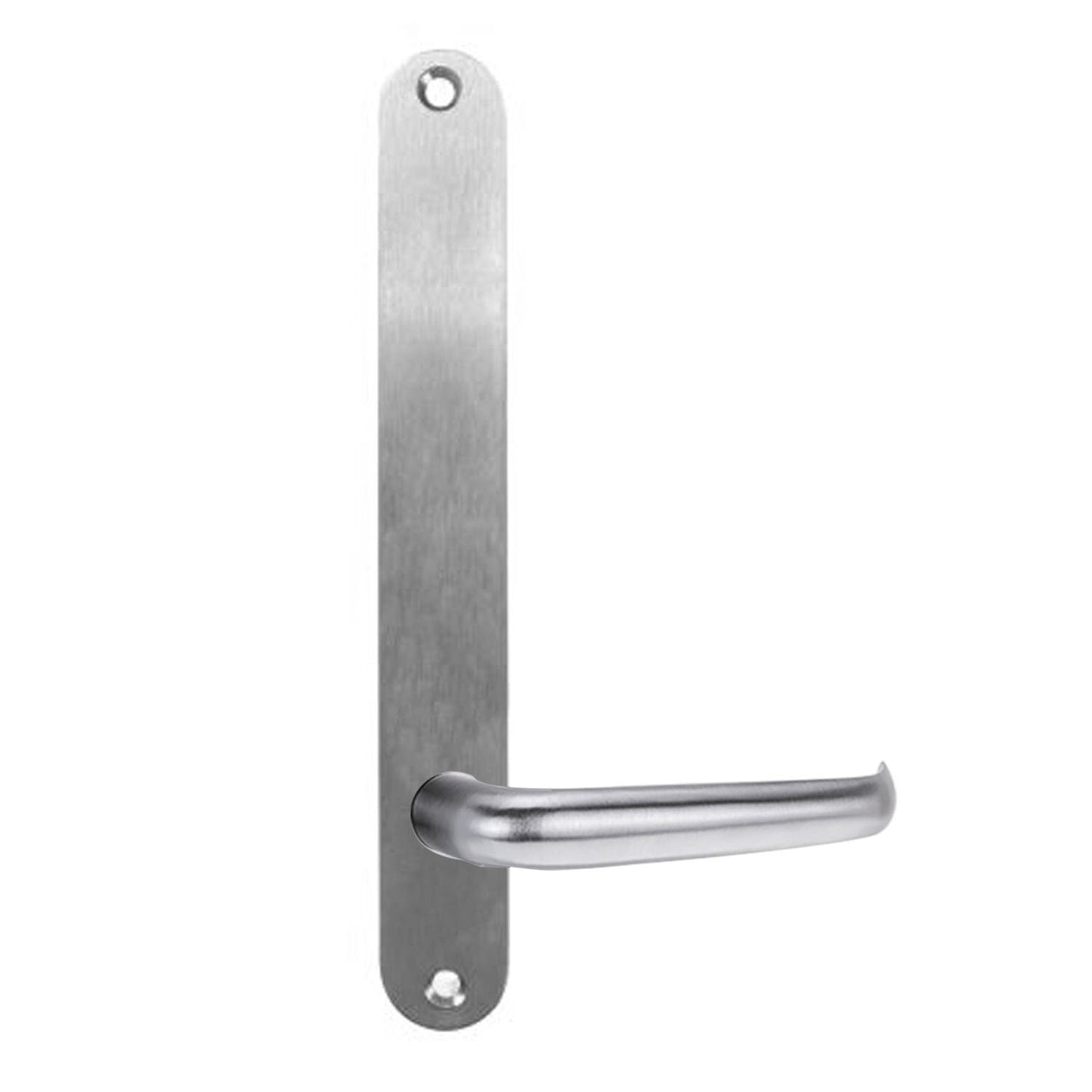 Lockwood 5905 Round End Plate With 118 Lever Satin Chrome 5905/118SC