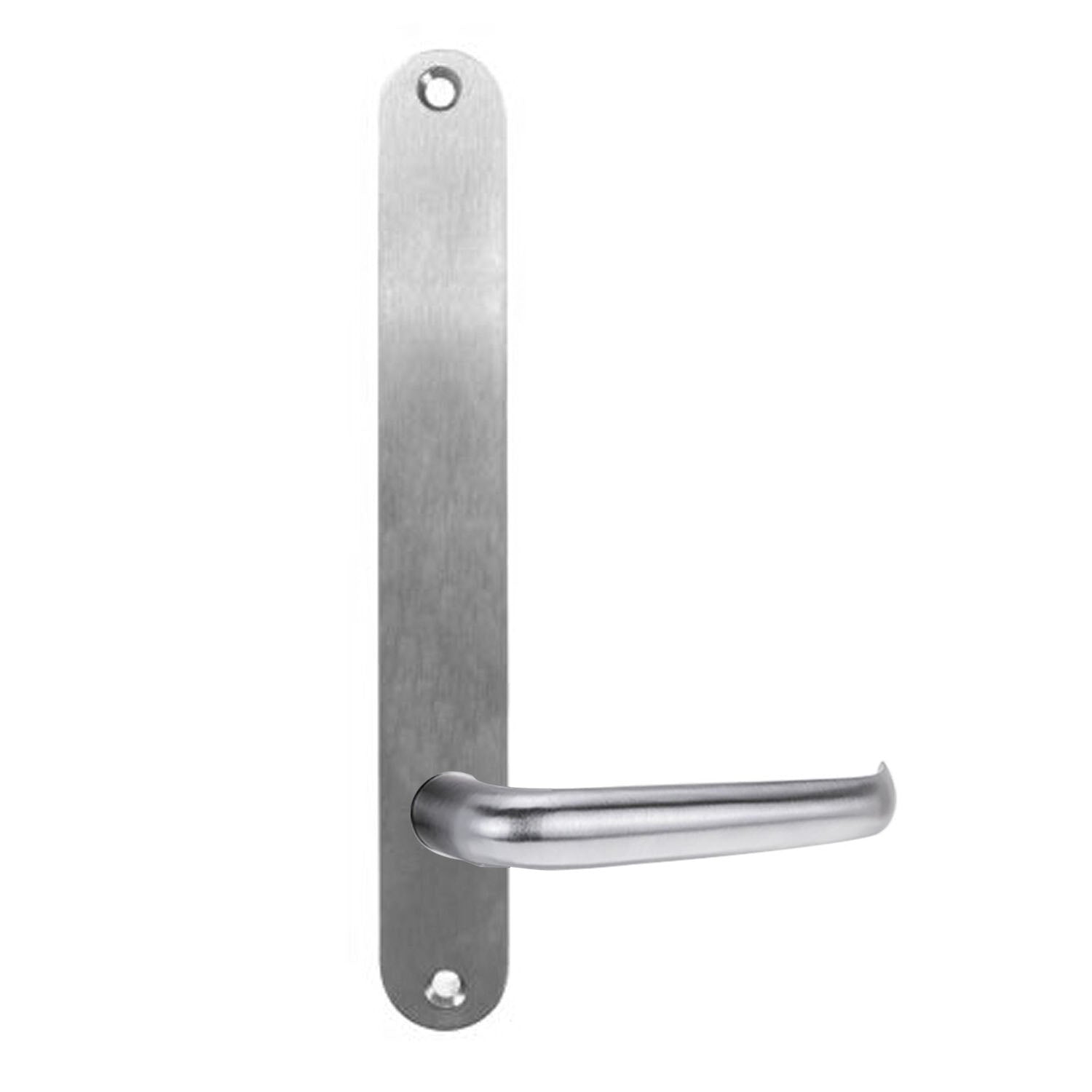 Lockwood 5905 Round End Plate With 118 Lever Satin Chrome 5905/118SC