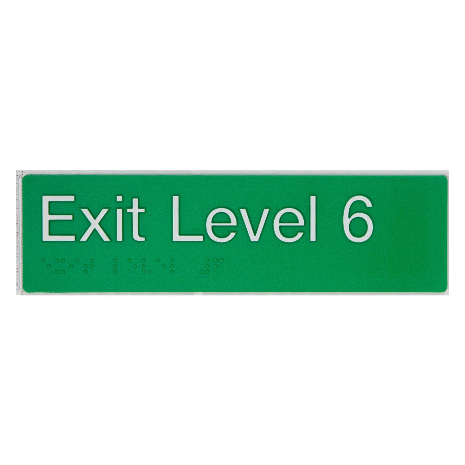 Tim The Sign Man Exit Level Six Green/White EL6-GREEN