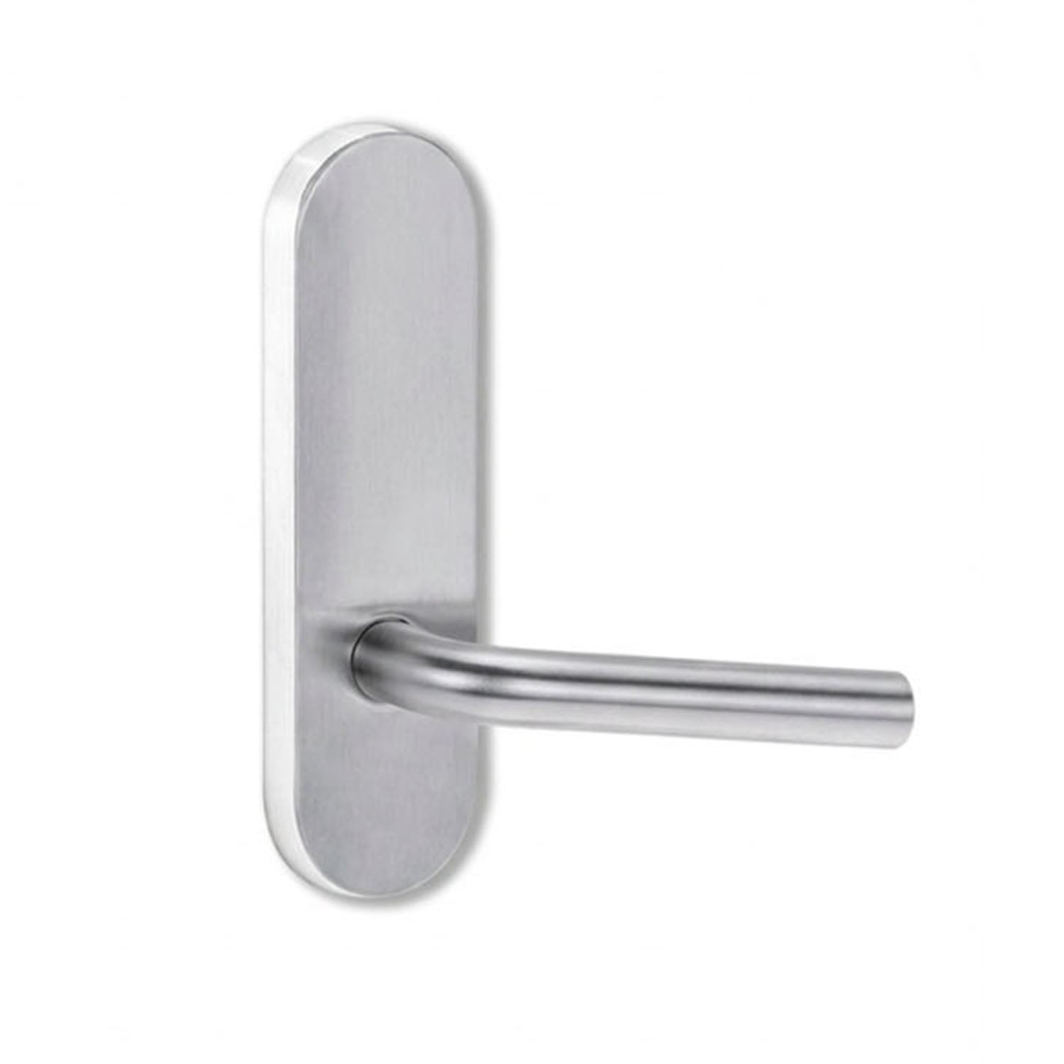 Lockwood 2805 Round End Plate With 97 Lever Satin Chrome 2805/97SC